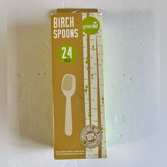 Greenlid Birch Spoons - Compostable & Biodegradable - Pack of 23 - Picture 6 of 12